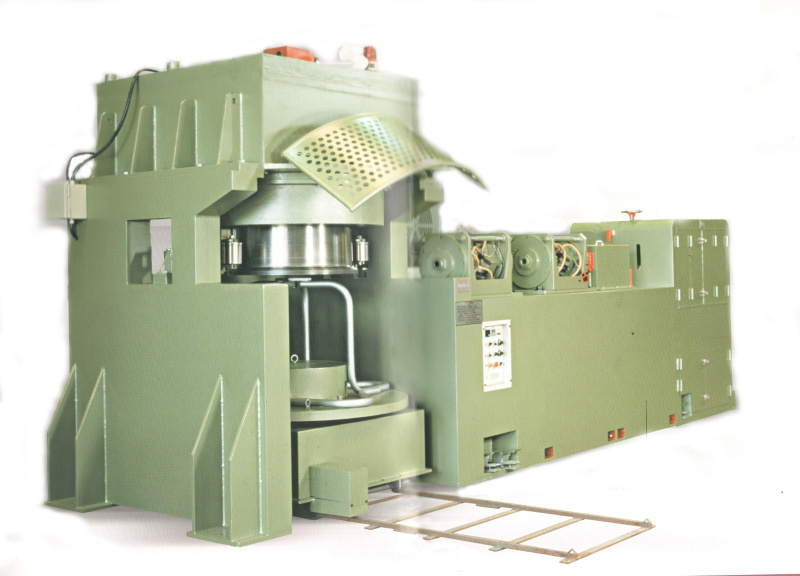 Vertical type wire drawing & ribbing machiner