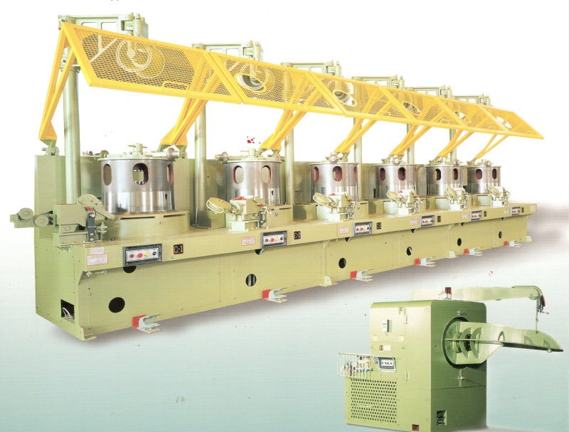 Continuous wire drawing mahcine